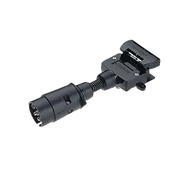 Narva 7 Pin Large Round Socket On Car To 7 Pin Flat Plug On Trailer