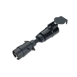 Narva 7 Pin Large Round Socket On Car To 5 Pin Large Round Plug On Trailer