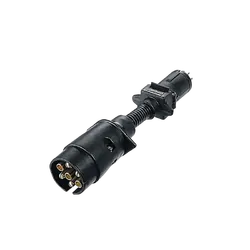 Narva 7 Pin Large Round Socket On Car To 7 Pin Small Round Plug On Trailer