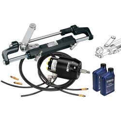Ultraflex Hydraulic Steering Kit Nautech 300Hp/1 28Cc Helm Kit + 9m Hd Quickfit Hose Kit