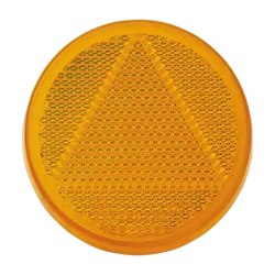 Narva Amber Retro Reflector With Self Adhesive