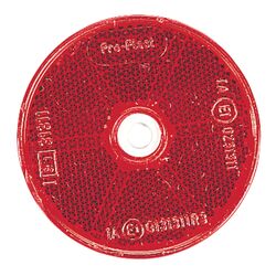 Narva Red Retro Reflector With Central Fixing Hole