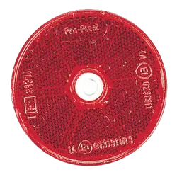 Narva Red Retro Reflector With Central Fixing Hole