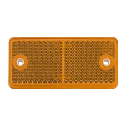 Narva Amber Retro Reflector With Dual Fixing Holes