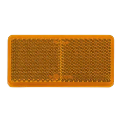 Narva Amber Retro Reflector With Self Adhesive