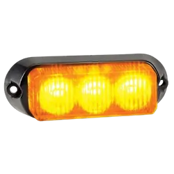 Narva High Powered Led Warning Light (Amber) - 3 x 1 Watt Leds