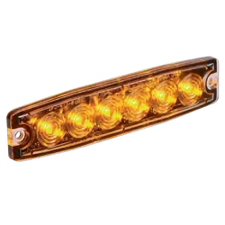 Narva High Powered Low Profile Led Warning Light (Amber) - 6 x 1 Watt Leds