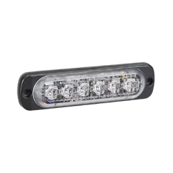 Narva 12/24 Volt Undercover Low Profile Led Warning Lamp (Red/Blue) 6 x 1W Leds With 23 Flash