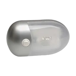 Narva Interior Dome Lamp w/ Off/On Switch w/ Silver Satin Finish
