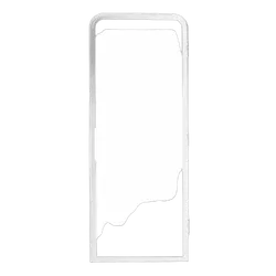 Aussie Traveller Door Outer DC 1750 x 622 Radius Top RH Hinge WHite