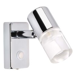 Narva 10-30 Volt Chrome Interior Lamp Dimming With Switch 6000K