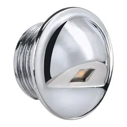 Narva 10-30v LED Chrome Step Light (Cool White) (Blister 1PK)
