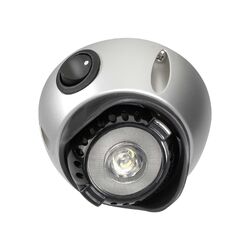 Narva 10-30V Led Interior Swivel Lamp With Off/On Switch With Silver Satin Finish