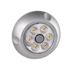Narva 9-33V Led Interior Swivel Lamp With Off/On Switch With Silver Satin Finish