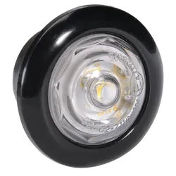 Narva 9-33V Model 2 Led Front End Outline Marker Lamp Black + Chrome (Blister Pack Of 1)