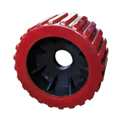5" Ribbed Red Wobble Roller 26mm