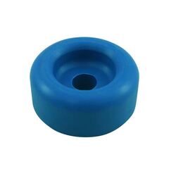 Front End Cap Roller 3" Blue Nylon - Bore 17mm