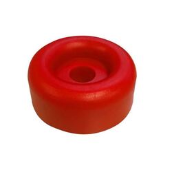 3" Front End Cap Solid Red 17mm