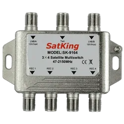 SatKing 3 In 4 Out Satellite & Terrestrial Multi Switch