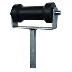 6" Flat Stem Bracket & Keel Roller Assembly