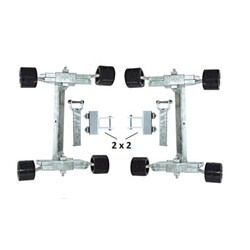 8" Adjustable Wobble Roller Assembly Kit 2" x 2"
