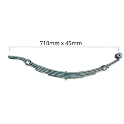 4 Leaf Slipper Spring Dacromet - 45mm wide x 8mm x 710mm