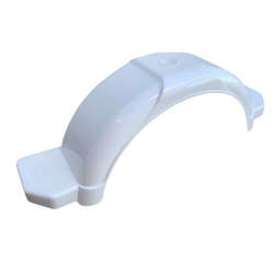 White 12" / 13" PVC Mudguard (Mudflap not included)