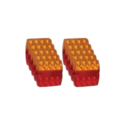 Narva 12V Model 34 Led Slimline Stop/Tail Direction Indicator Lamp (Square) 0.5 Cable (10 Pack)