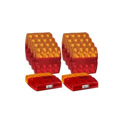 Narva 9-33V Model 34 Led Slimline Rear Combo Lamp With Licence Plate Lamp 0.5M Cable(10 Pack)