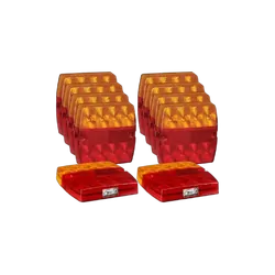 Narva 9-33V Model 34 Led Slimline Rear Combo Lamp With Licence Plate Lamp 0.5M Cable(10 Pack)