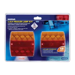 Narva 12V Model 34 Led Slimline Rear Combination Lamp With Licence Plate Lamp 0.5M Cable