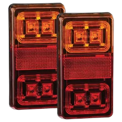 Narva 12V Model 35 Led Slimline Rear Stop/Tail Direction Indicator Lamps (Rectangular Lamps)