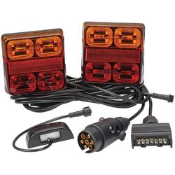 Narva 12V Model 35 Led Plug And Play Trailer Lamp Kit (Square Lamps)