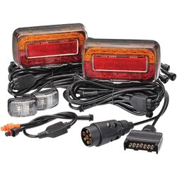 Narva Model 37 12V Led Plug And Play Trailer Lamp Kit (Submersible) For Boat Trailers