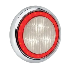 Narva 9-33 Volt Model 43 Led Reverse Lamp (White) With Red Led Tail Ring