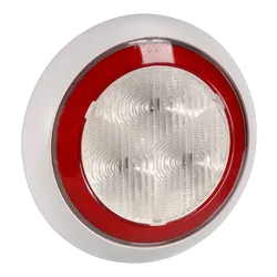 Narva 9-33 Volt Model 43 Led Reverse Lamp (White) With Red Led Tail Ring