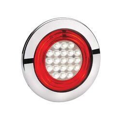 Narva 9-33 Volt Model 56 Led Reverse Lamp (Red) With Red Led Tail Ring