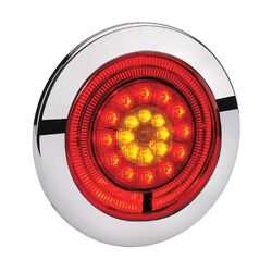 Narva 9-33V Model 56 Led Rear Stop (Red) And Direction Indicator Lamp With Red Led Tail Ring