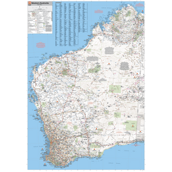 Western Australia State Supermap - 1000x1430 - Laminated