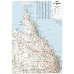 Queensland State Map - 700x1000 - Laminated