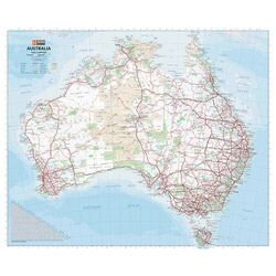 Australia Handy Map - 750x625 - Laminated