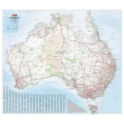 Australia Supermap - 1370x1200 - Unlaminated