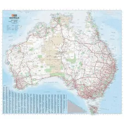 Australia Large Map - 1000x875 - Unlaminated