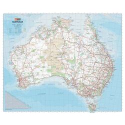 Australia Handy Map - 750x625 - Unlaminated