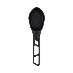 Camp Kitchen Folding Serving Spoon Black