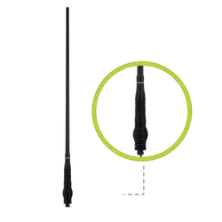 Oricom 6.5dbi BK FG1.2m w H/D spring and detachable whip