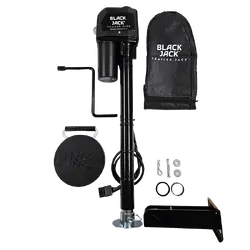 Black Jack Trailer Jack Mini with Folding Foot