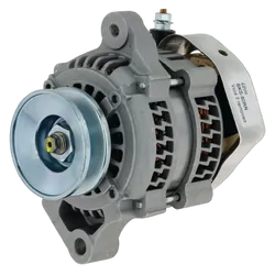 Alternator 12V 80A, Universal Apps, Single Wire, Self Exciting, Black Series, Natural Finish