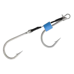 Black Magic Twin Hook Shackle Rigs - Closed Gape