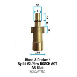 Black & Decker/ Ryobi #2/ New Bosch AQT/ AR Blue/ Rockwell adapter
